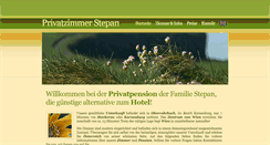 Desktop Screenshot of privatzimmer-stepan.com