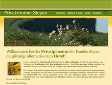 Tablet Screenshot of privatzimmer-stepan.com